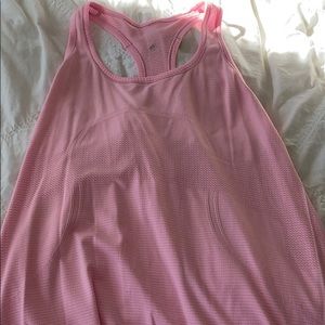 Light pink. Lululemon tank top.